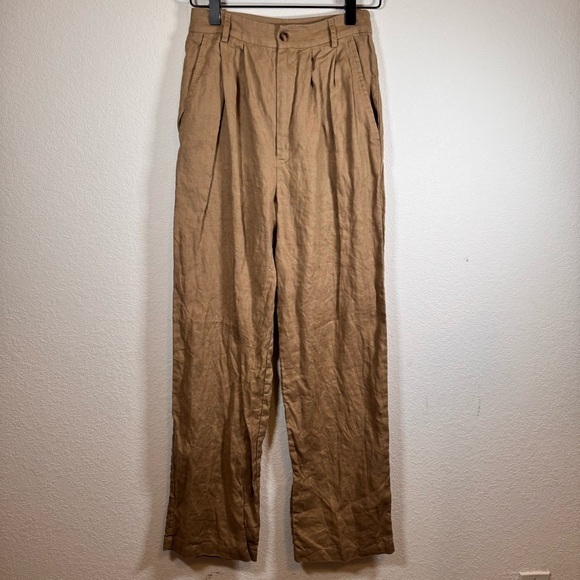 Reformation Pants - Reformation Womens‎ 100% Linen Wide Leg Size 0